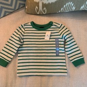New GAP long sleeve knit tee 12-18m